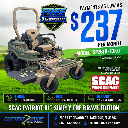 Scag Patriot 61 in Simply The Brave Edition - SPZ61H-23FXT