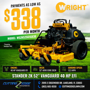 Wright Stander ZK 52″ Gen3 Vanguard 40 HP EFI Stand-On Mower